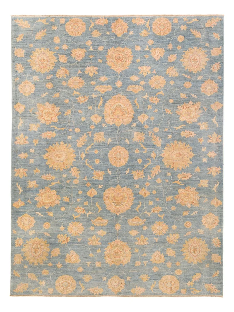 Ariana Teppich 282x359cm - Orientteppich - seeblau
