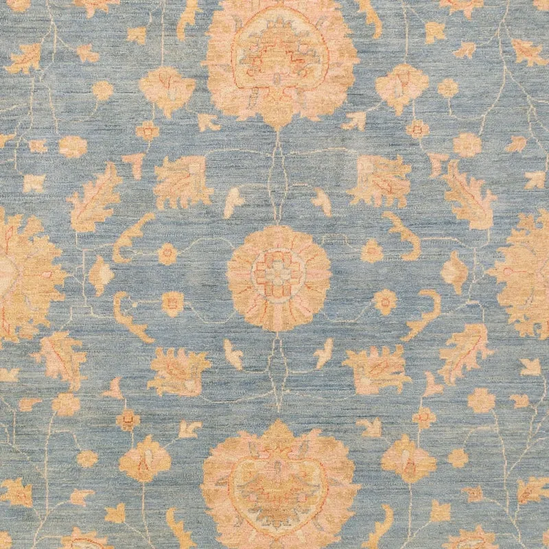 Ariana Teppich 282x359cm - Orientteppich - seeblau