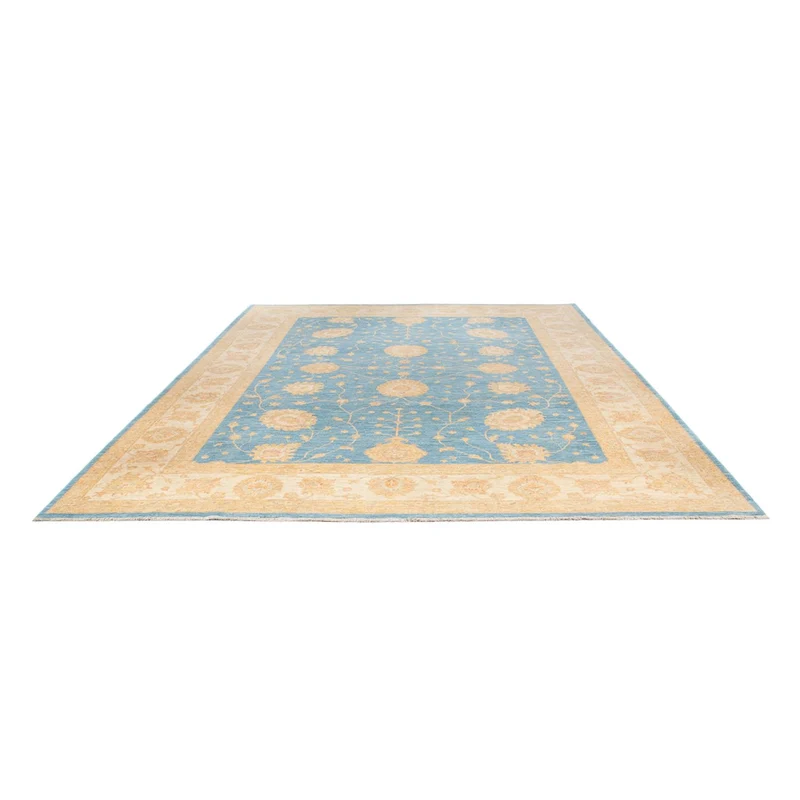 Ziegler Teppich - 273 x 369 cm - seeblau