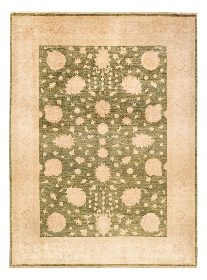 Ziegler Teppich 275x365cm - Orientteppich - olivgrün