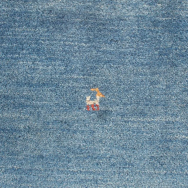 Gabbeh Teppich - Perser - 60 x 84 cm - seeblau