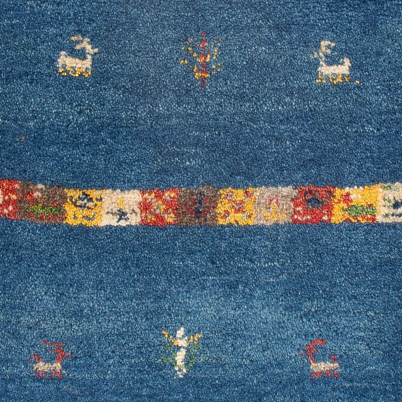 Gabbeh Persisch Teppich 63x87cm - Perserteppich Wollteppich - mehrfarbig