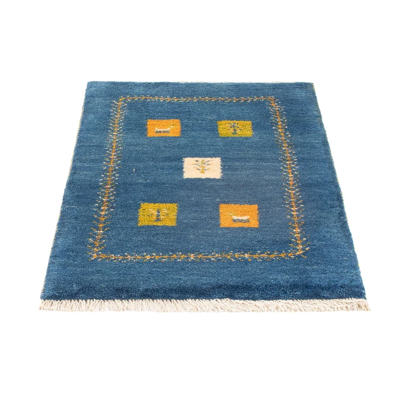 Gabbeh Persisch Teppich 59x89cm - Perserteppich Wollteppich - mehrfarbig