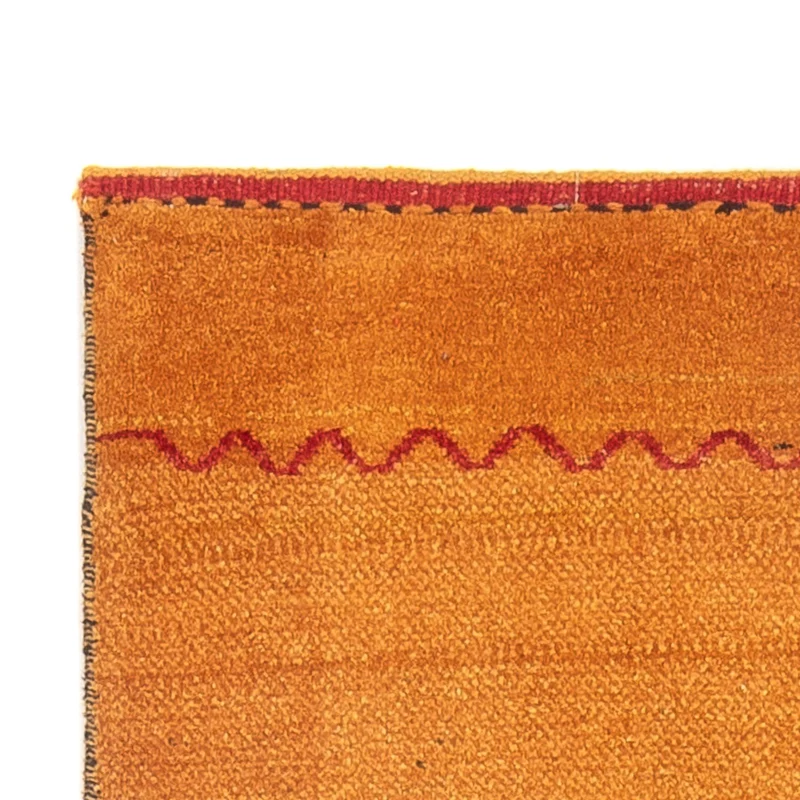 Gabbeh Persisch Teppich 85x236cm - Perserteppich Wollteppich - orange