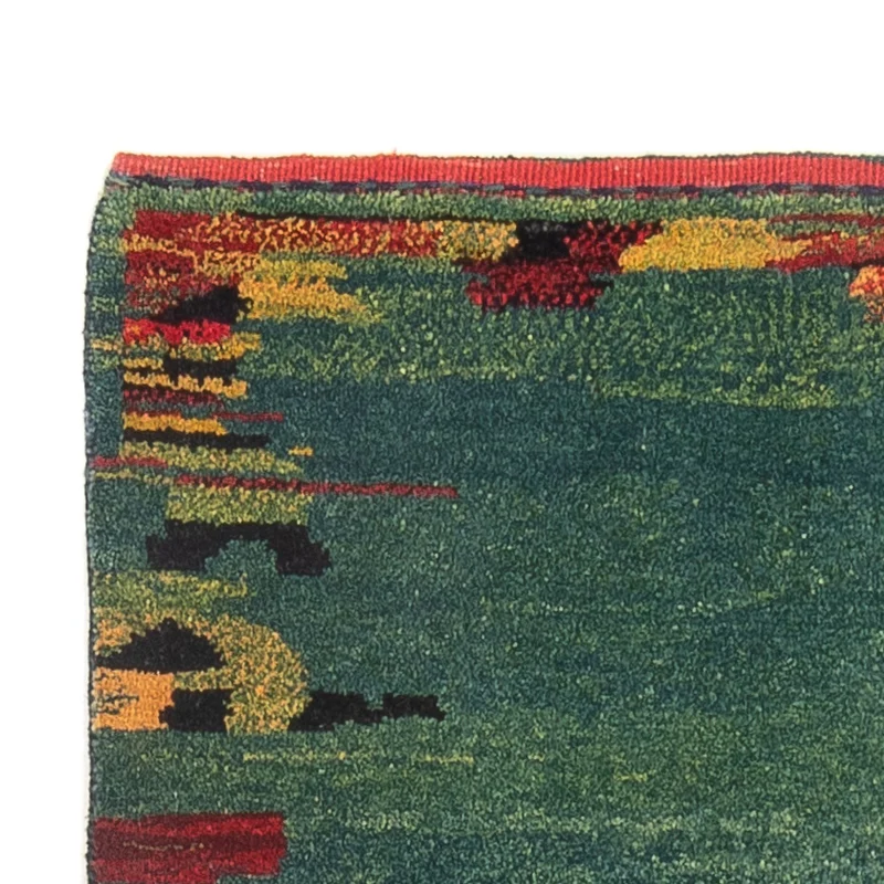 Gabbeh Persisch Teppich 87x218cm - Perserteppich Wollteppich - mehrfarbig