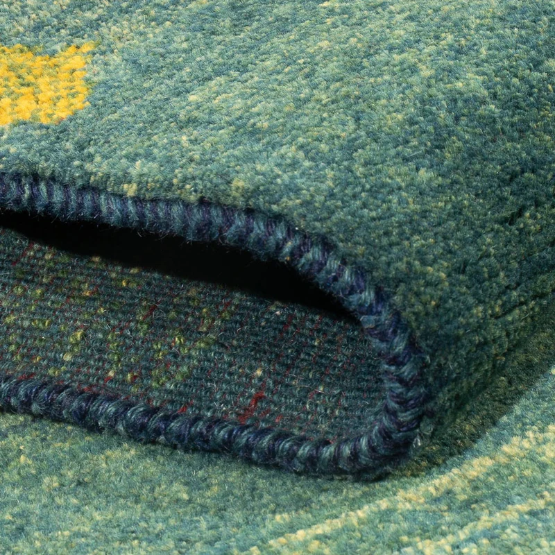Gabbeh Persisch Teppich 87x218cm - Perserteppich Wollteppich - mehrfarbig