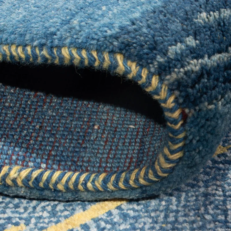 Gabbeh Persisch Teppich 90x193cm - Perserteppich Wollteppich - mehrfarbig