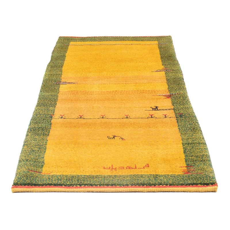 Gabbeh Persisch Teppich 83x196cm - Perserteppich Wollteppich - mehrfarbig