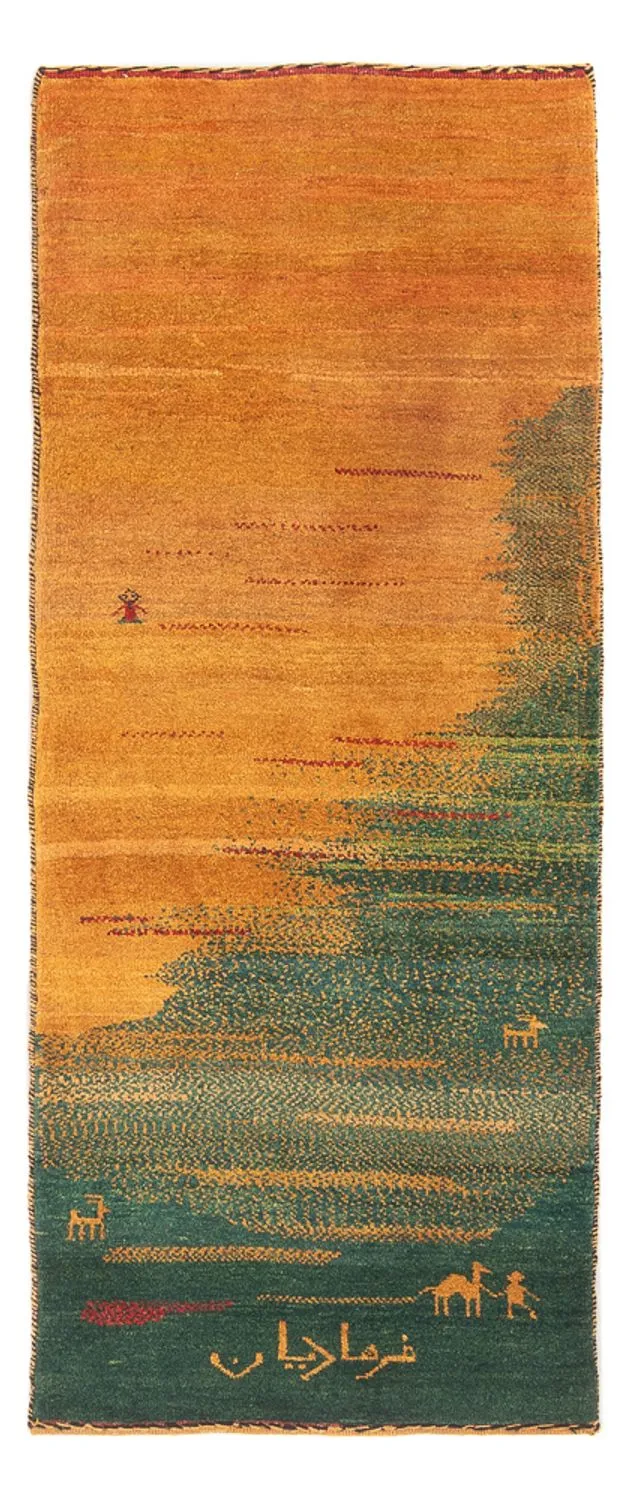 Gabbeh Persisch Teppich 71x186cm - Perserteppich Wollteppich - mehrfarbig