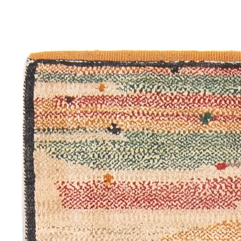 Gabbeh Persisch Teppich 78x205cm - Perserteppich Wollteppich - mehrfarbig