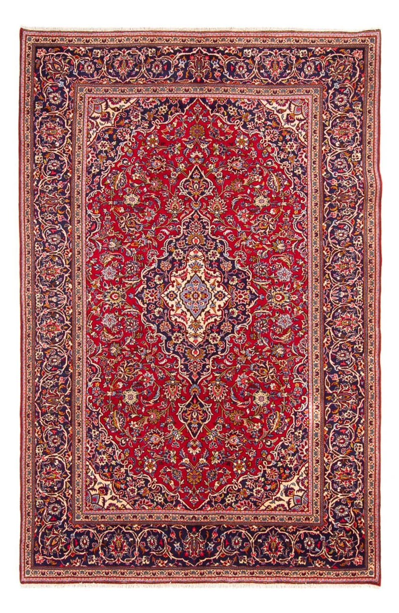 Keshan Teppich 215x308cm - Perserteppich - rot