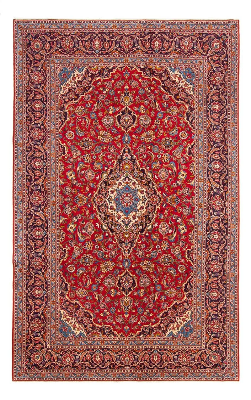 Keshan Teppich 210x335cm - Perserteppich - rot