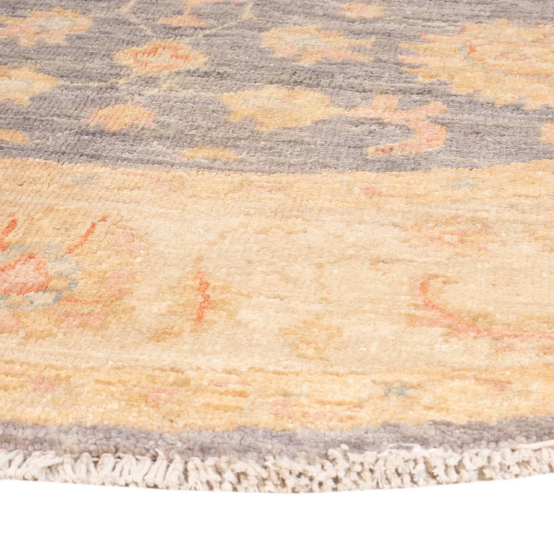 Ziegler Teppich rund - 146 x 146 cm - seeblau