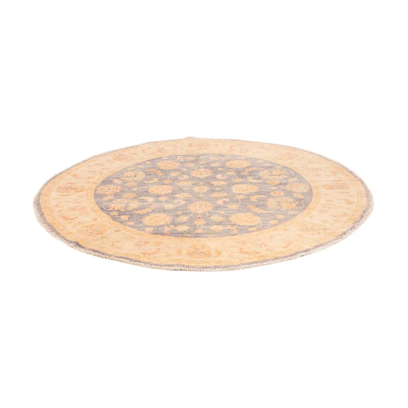 Ziegler Teppich rund - 146 x 146 cm - seeblau