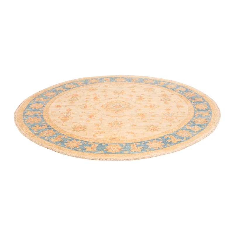 Ziegler Teppich rund - 146 x 152 cm - beige