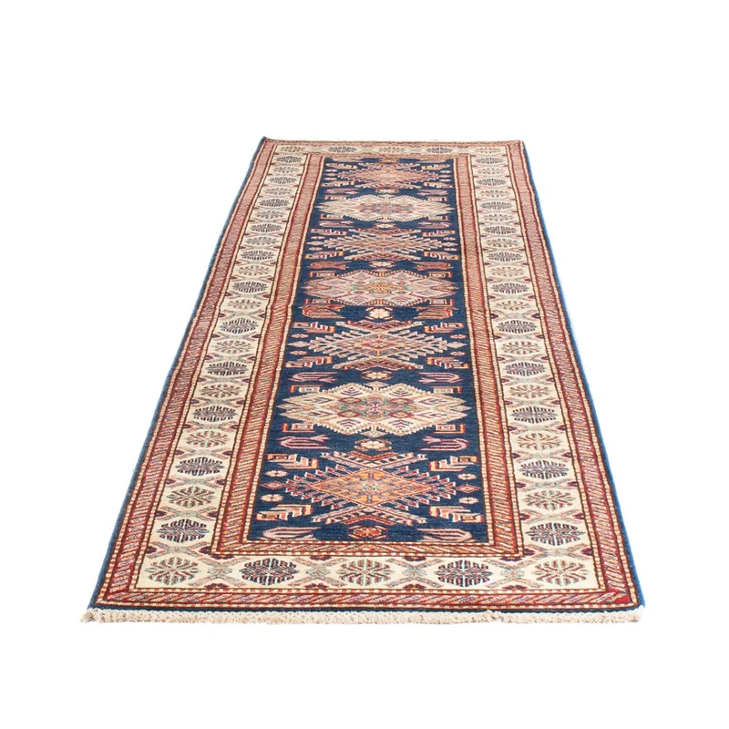 Kazak Teppich 84x302cm - Orientteppich - blau