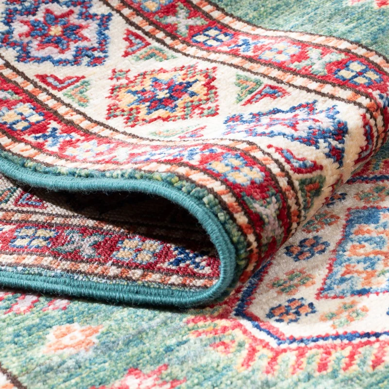 Kazak Teppich 76x295cm - Orientteppich - grün