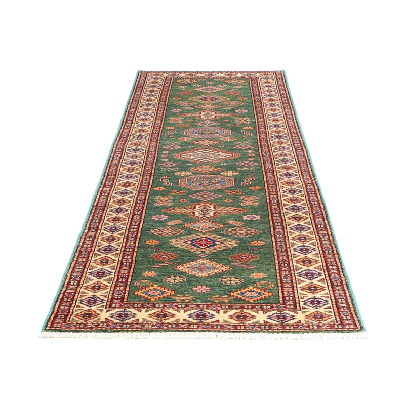 Kazak Teppich 76x295cm - Orientteppich - grün
