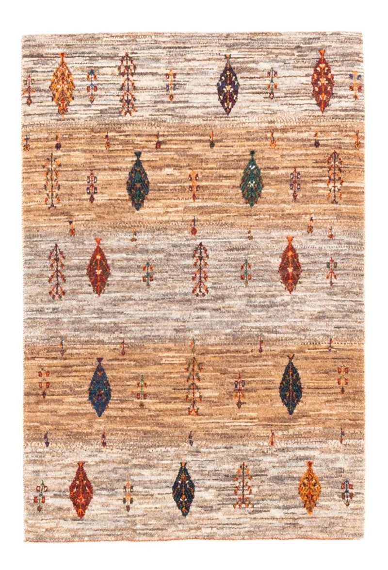 Loribaft Teppich Perser 85x125cm - Orientteppich - grau