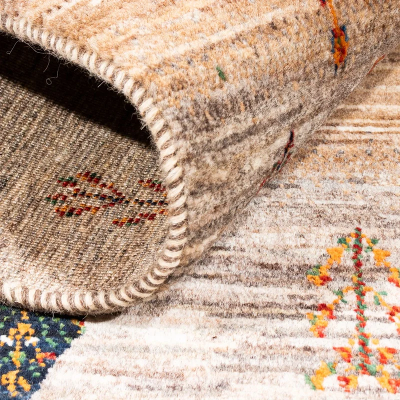Loribaft Teppich Perser 85x125cm - Orientteppich - grau