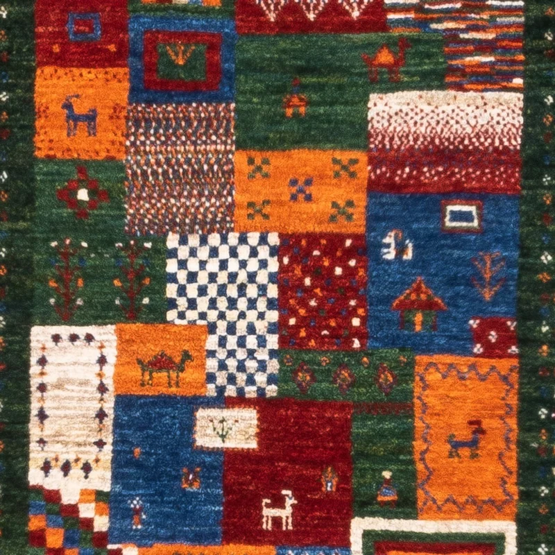 Loribaft Teppich Perser 81x126cm - Orientteppich - mehrfarbig