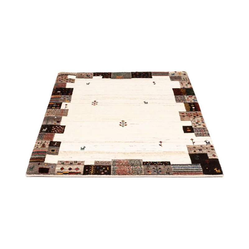 Loribaft Teppich Perser 90x125cm - Orientteppich - creme