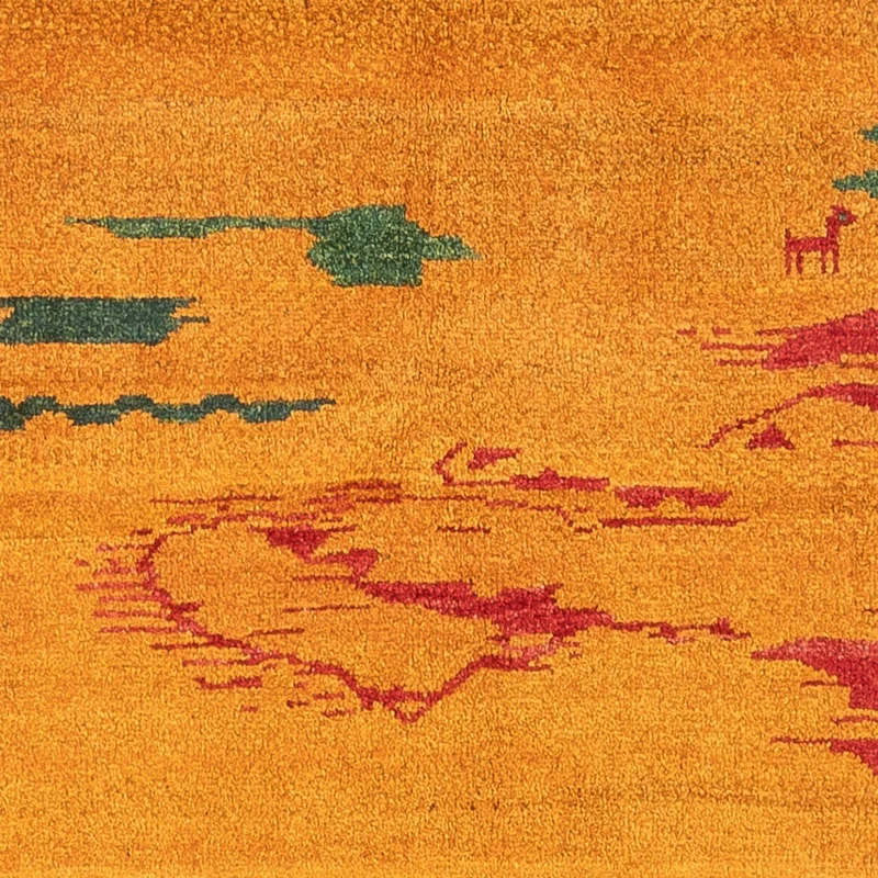 Gabbeh Persisch Teppich 163x207cm - Perserteppich Wollteppich - mehrfarbig