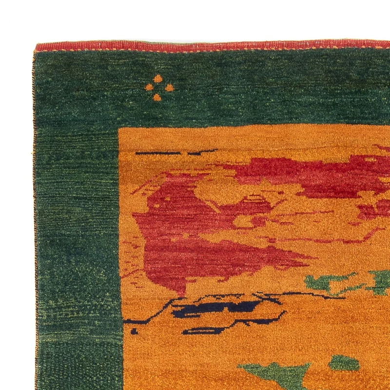 Gabbeh Persisch Teppich 163x207cm - Perserteppich Wollteppich - mehrfarbig