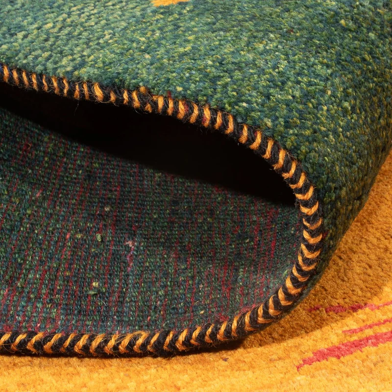 Gabbeh Persisch Teppich 163x207cm - Perserteppich Wollteppich - mehrfarbig
