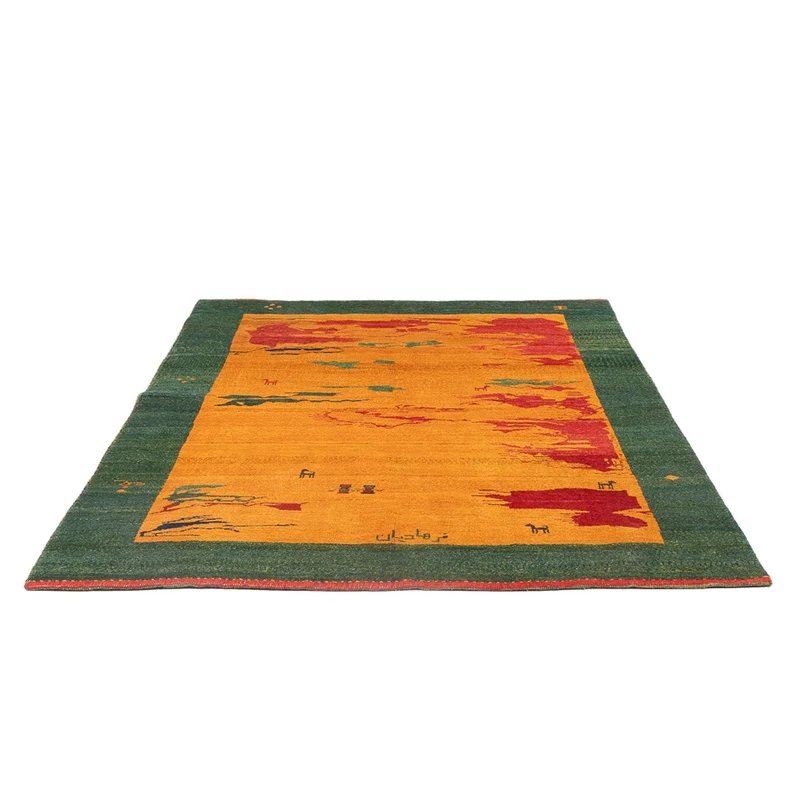 Gabbeh Persisch Teppich 163x207cm - Perserteppich Wollteppich - mehrfarbig