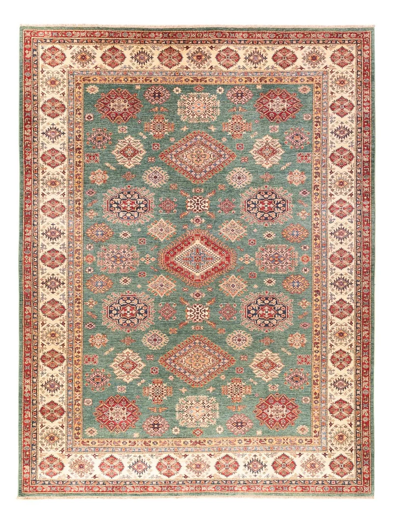 Kazak Teppich 276x366cm - Orientteppich - minzgrün