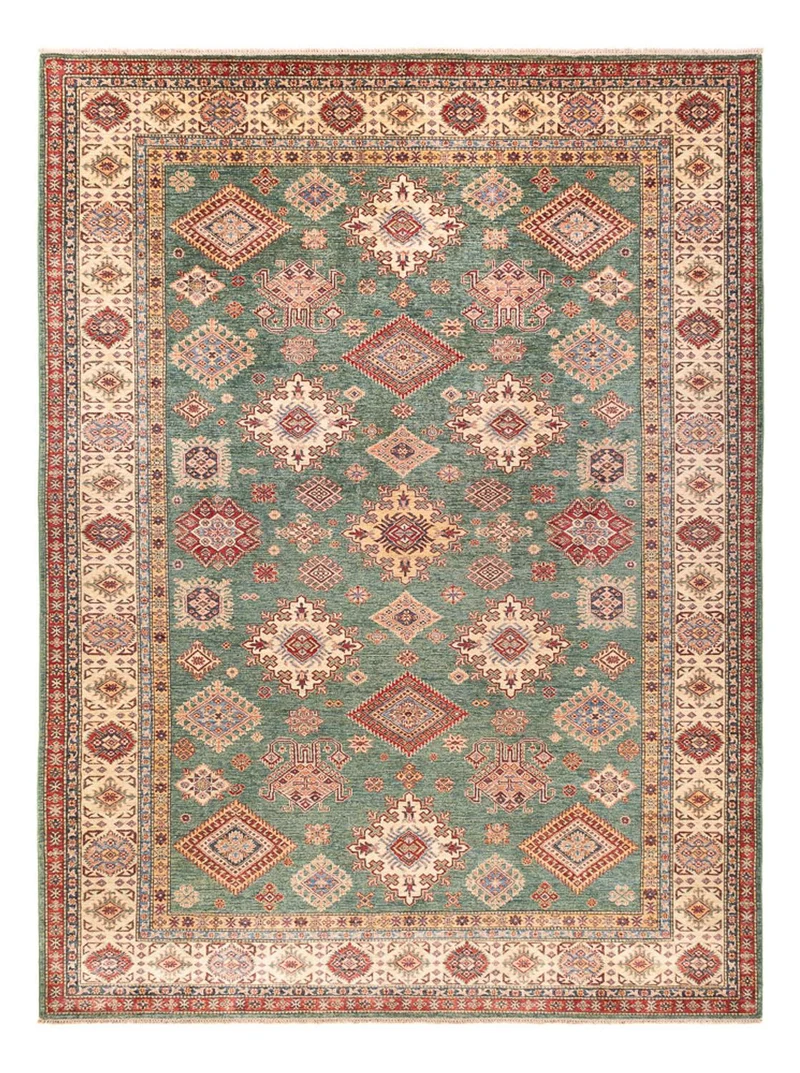 Kazak Teppich 267x363cm - Orientteppich - minzgrün