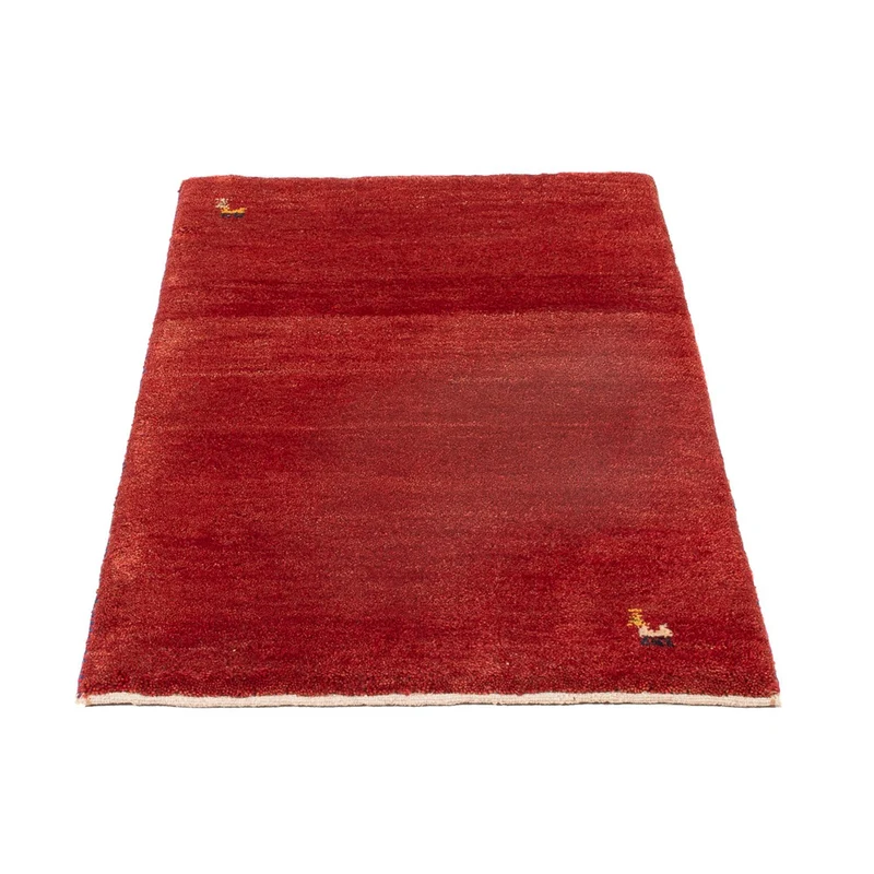 Gabbeh Persisch Teppich 62x90cm - Perserteppich Wollteppich - rot