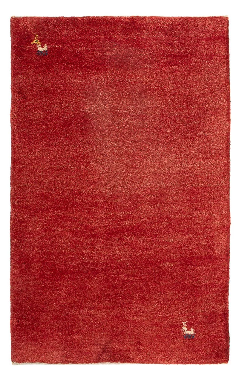 Gabbeh Persisch Teppich 60x90cm - Perserteppich Wollteppich - rot