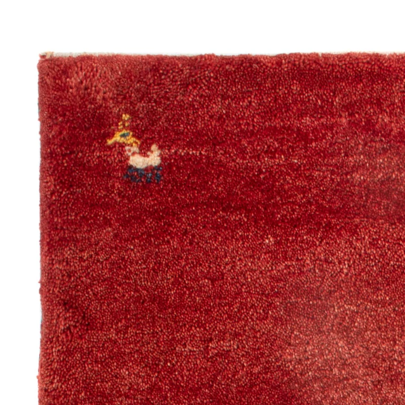 Gabbeh Persisch Teppich 60x90cm - Perserteppich Wollteppich - rot