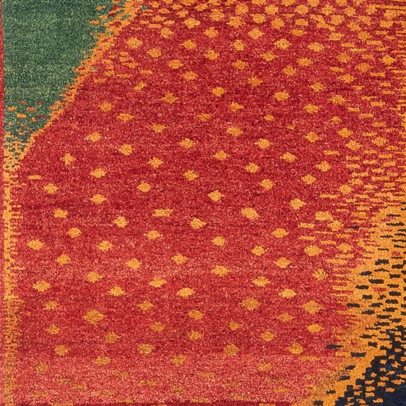 Gabbeh Persisch Teppich 68x285cm - Perserteppich Wollteppich - mehrfarbig