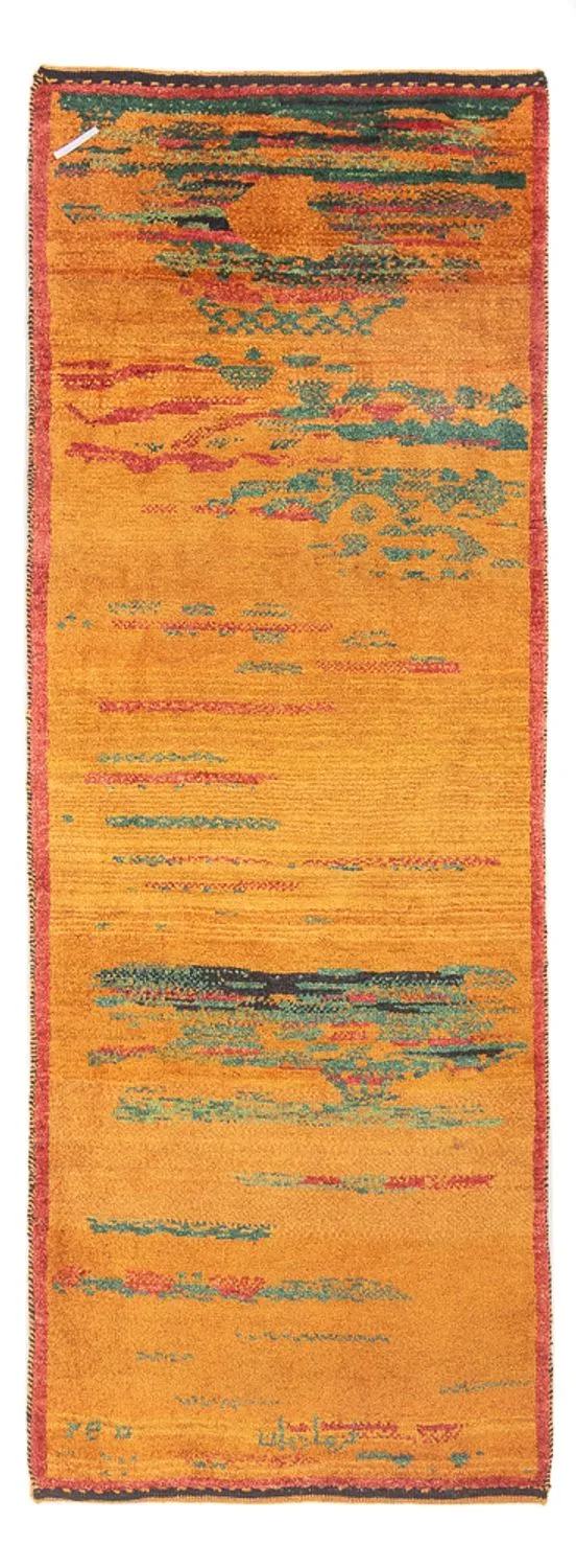 Gabbeh Persisch Teppich 68x190cm - Perserteppich Wollteppich - mehrfarbig