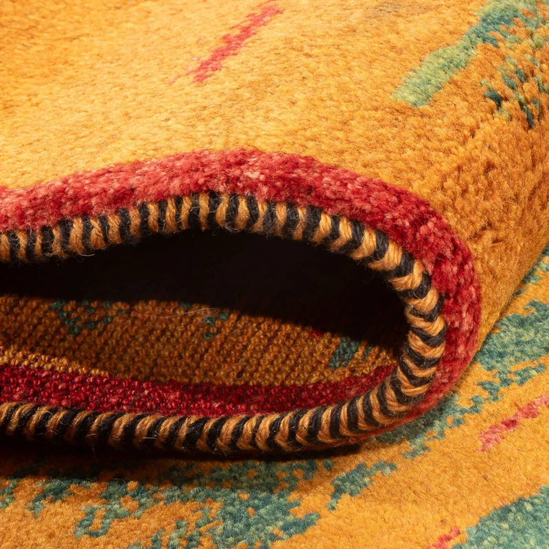 Gabbeh Persisch Teppich 68x190cm - Perserteppich Wollteppich - mehrfarbig