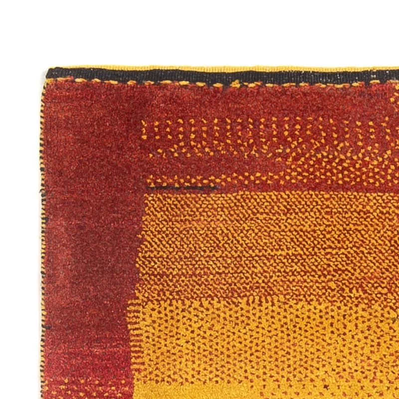 Gabbeh Persisch Teppich 88x188cm - Perserteppich Wollteppich - mehrfarbig