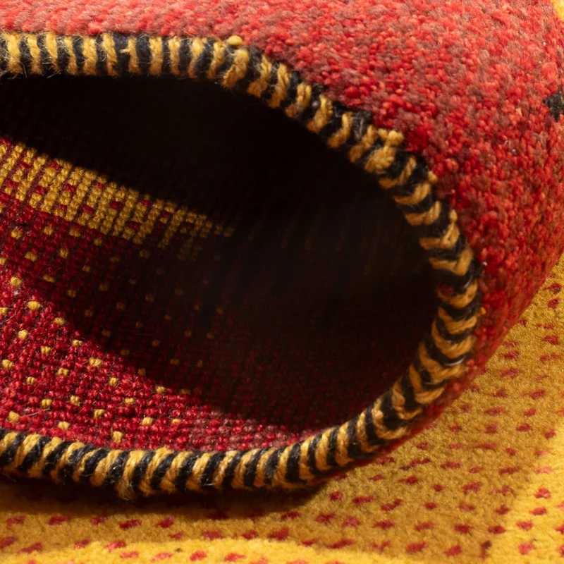 Gabbeh Persisch Teppich 88x188cm - Perserteppich Wollteppich - mehrfarbig
