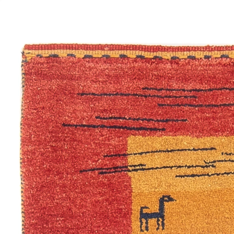 Gabbeh Persisch Teppich 75x177cm - Perserteppich Wollteppich - mehrfarbig
