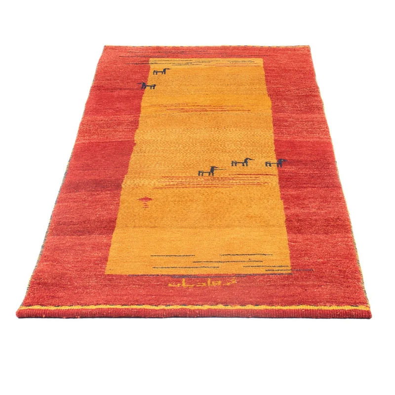 Gabbeh Persisch Teppich 75x177cm - Perserteppich Wollteppich - mehrfarbig