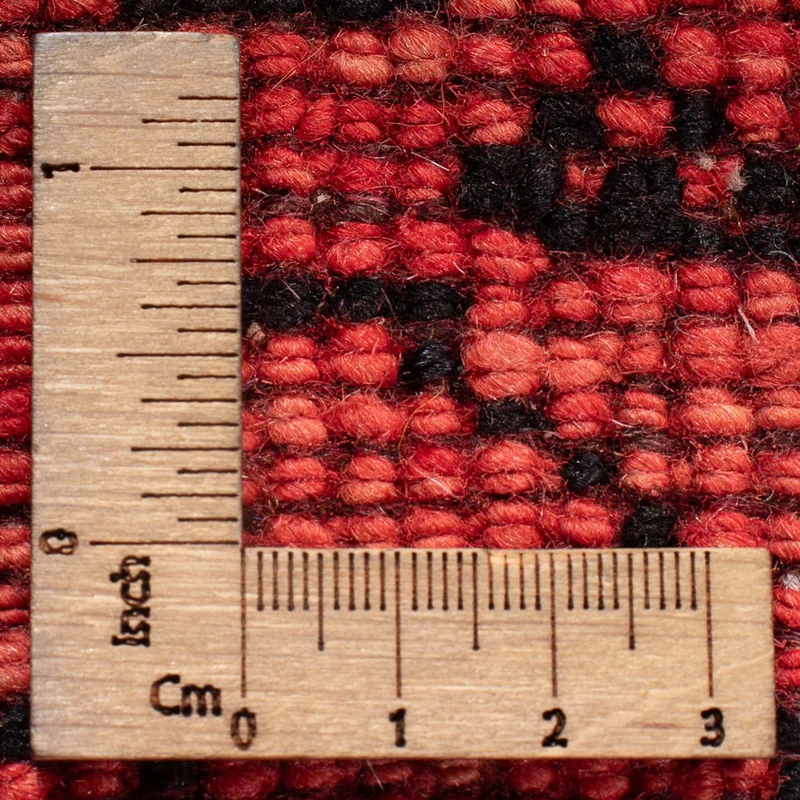 Gabbeh Persisch Teppich 87x187cm - Perserteppich Wollteppich - rot