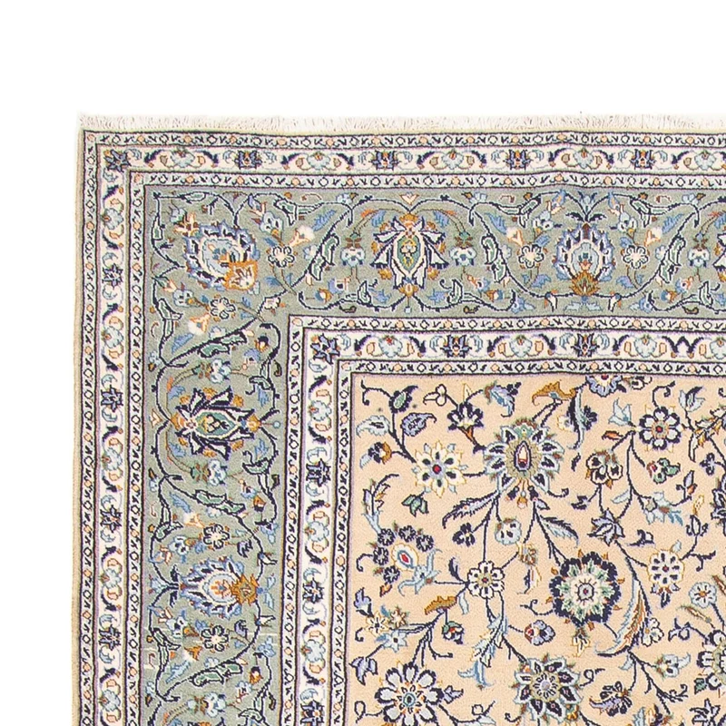 Keshan Teppich 245x344cm - Perserteppich - taupe