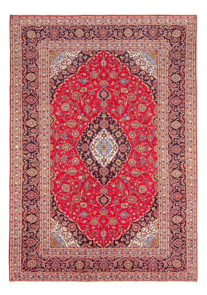 Keshan Teppich 247x346cm - Perserteppich - rot