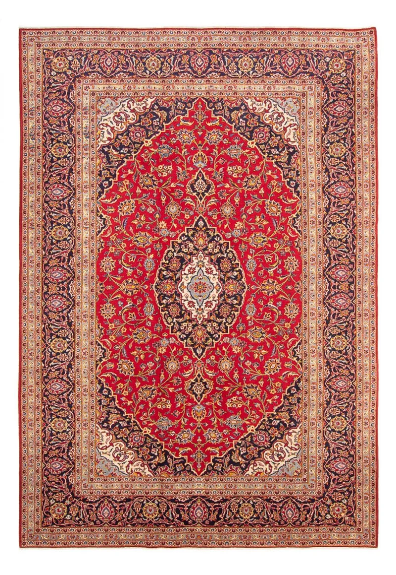 Keshan Teppich 245x352cm - Perserteppich - rot