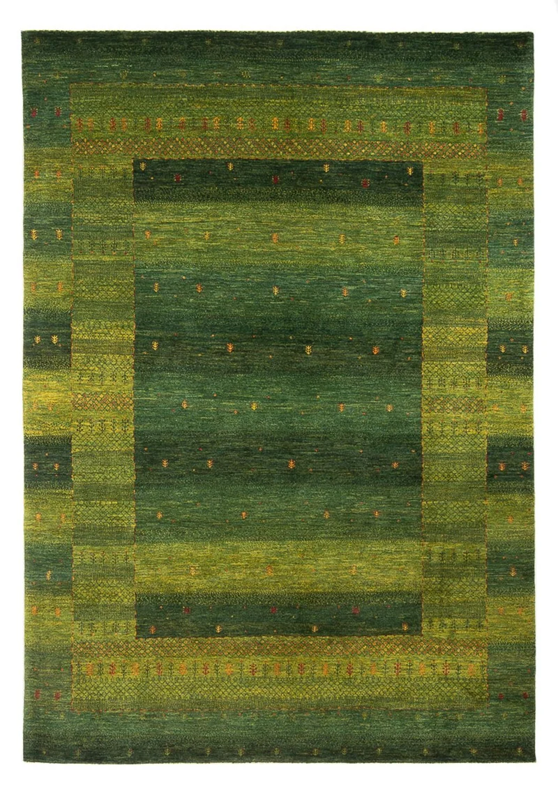 Loribaft Teppich Perser 200x297cm - Orientteppich - dunkelgrün