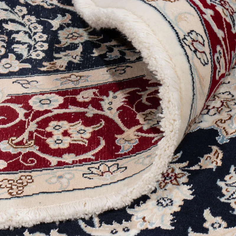 Nain Teppich 195x206cm - Perserteppich - dunkelblau