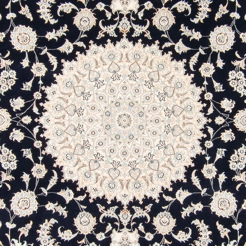 Perserteppich - Nain quadratisch - 247 x 259 cm - dunkelblau