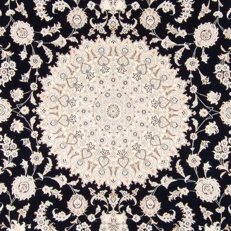 Nain Teppich 252x261cm - Perserteppich - dunkelblau